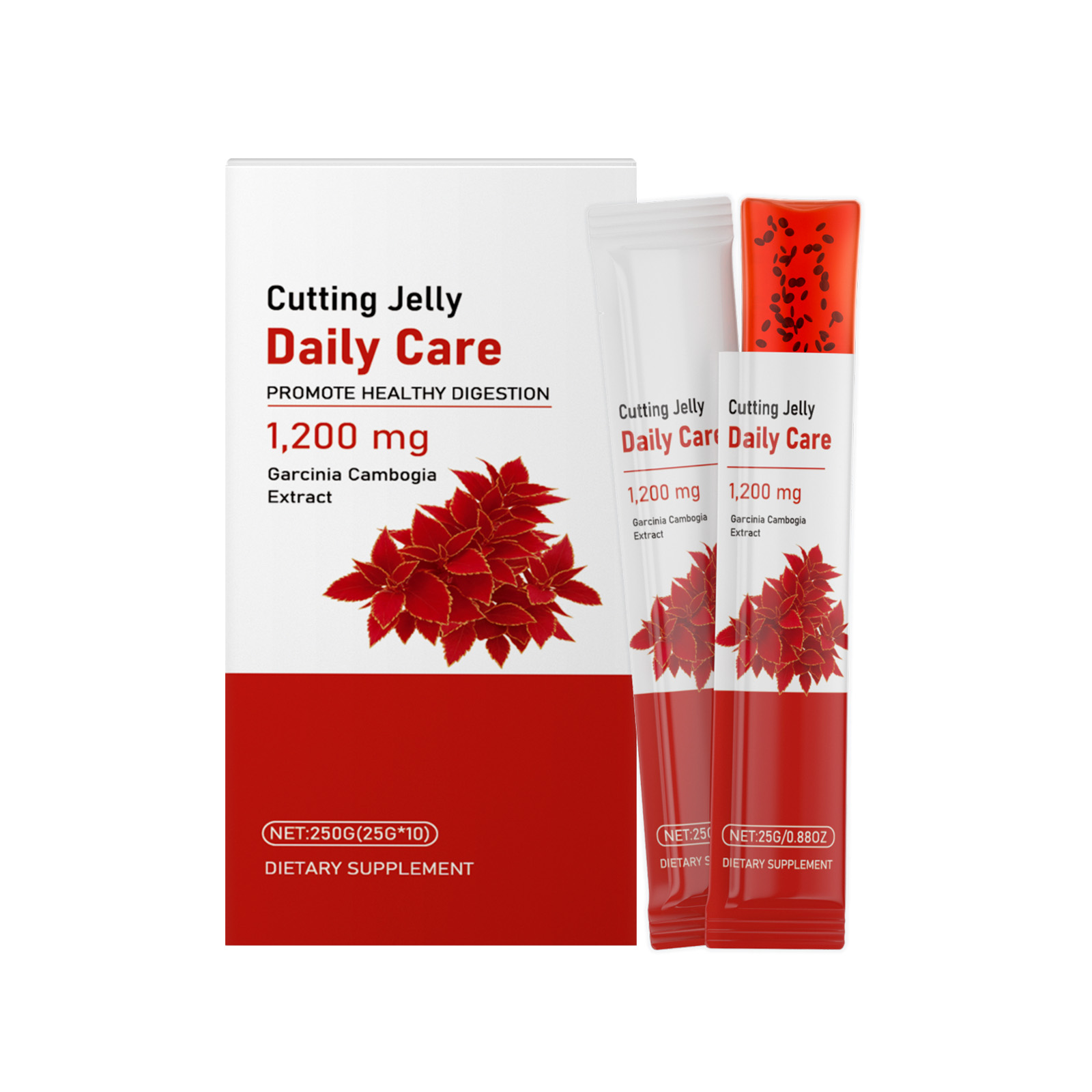 Coleology Cutting Jelly อาหารเสริม Garcinia Cambogia สำหรับผู้ใหญ่ Cutting Jelly ที่มีสารสกัดเพื่อสนับสนุนการย่อยอาหาร