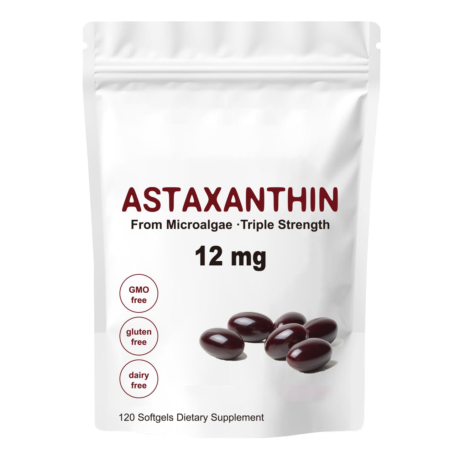 มีสินค้าในสต็อก ข้ามพรมแดน Tk Amazon สินค้าขายดีantarctic Krill Oil 12mg Astaxanthin Softgel Capsules 120ct Made China ราคาคงที่