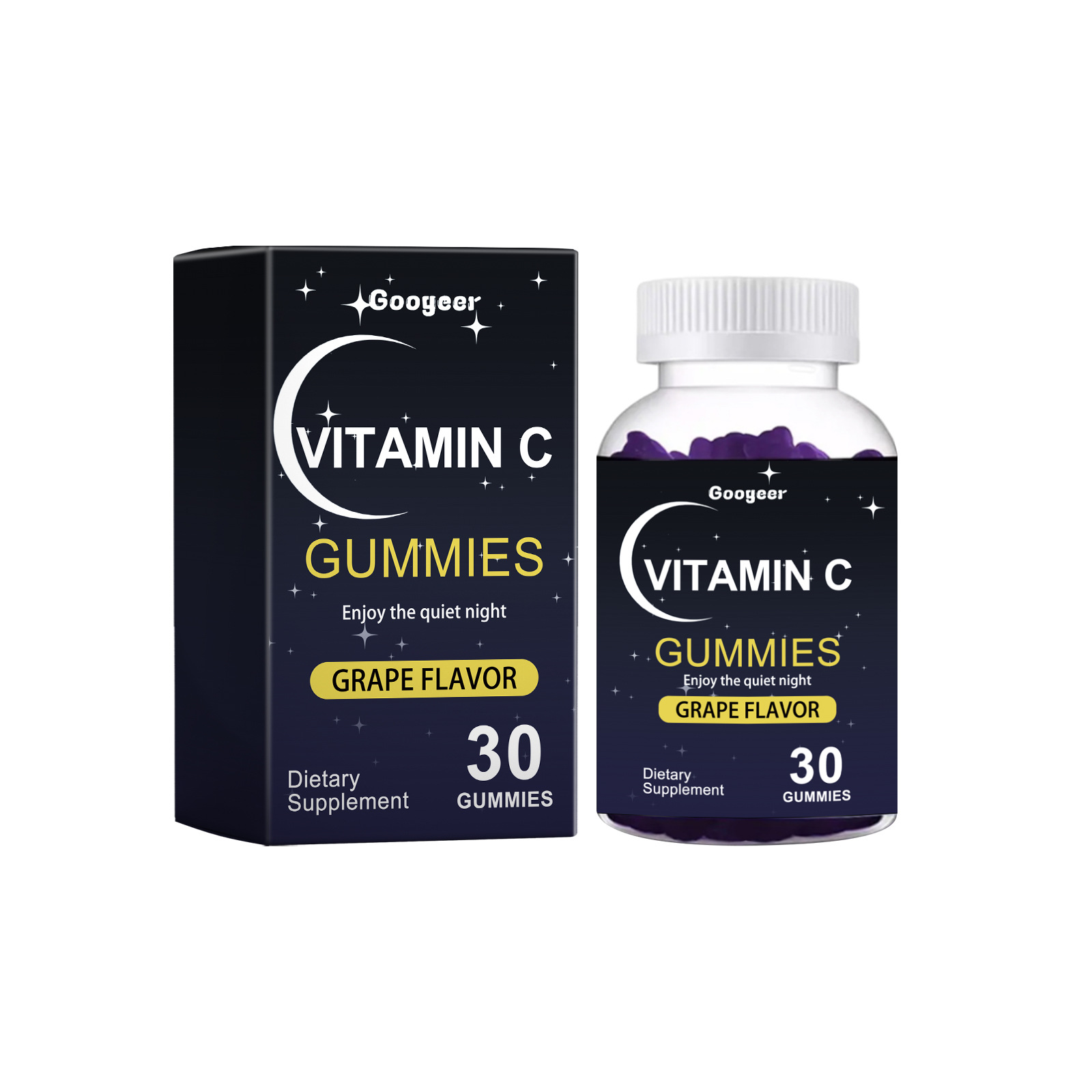 กัมมี่ช่วยการนอนหลับ วิตามินซีและ 5-htp ผสม 30 เม็ด สำหรับการผ่อนคลายยามเย็นและการดูแลร่างกาย